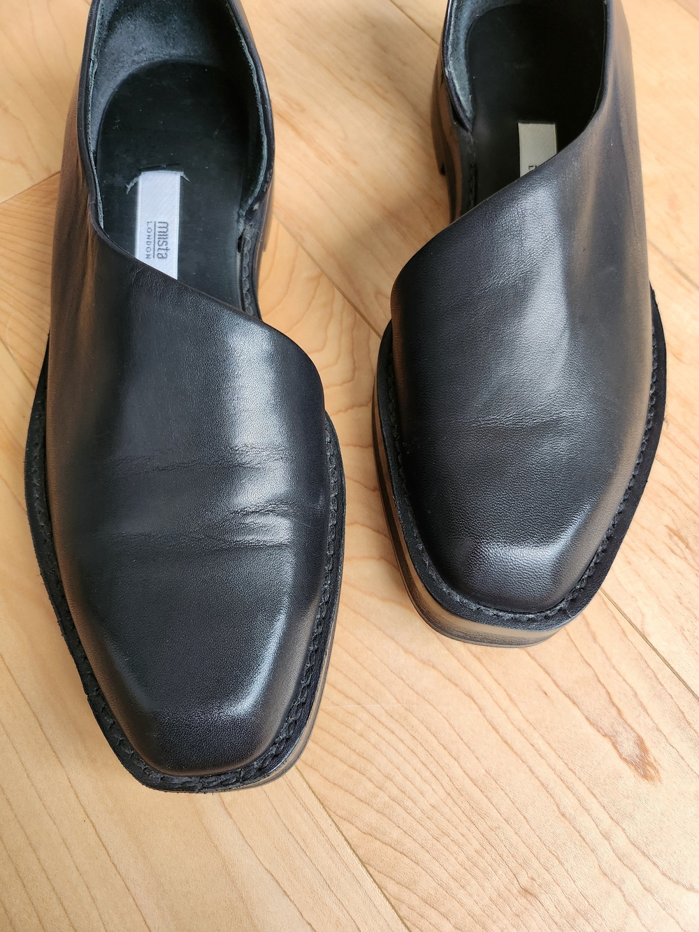 Miista London Jessica Cut Out Oxford- Black - Picture 3 of 7